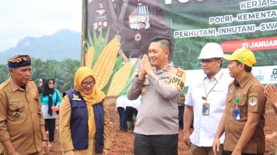 Polres Bogor Bersama Stakeholder Terkait Dukung Swasembada Pangan 2025, Penanaman Jagung Satu Juta Hektar