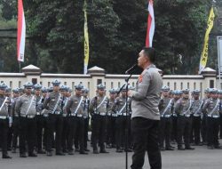 Kapolres Bogor Tegaskan Disiplin dan Pelayanan Prima Saat Apel Satlantas